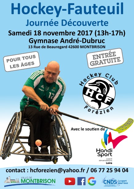 Affiche Hockey Fauteuil 2017