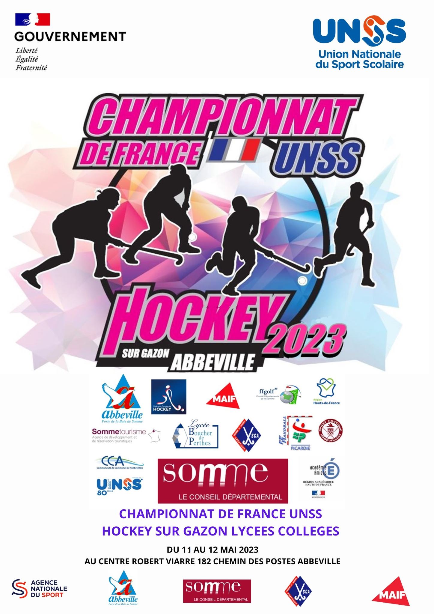 AFFICHE CDF UNSS 2023 ABBEVILLE