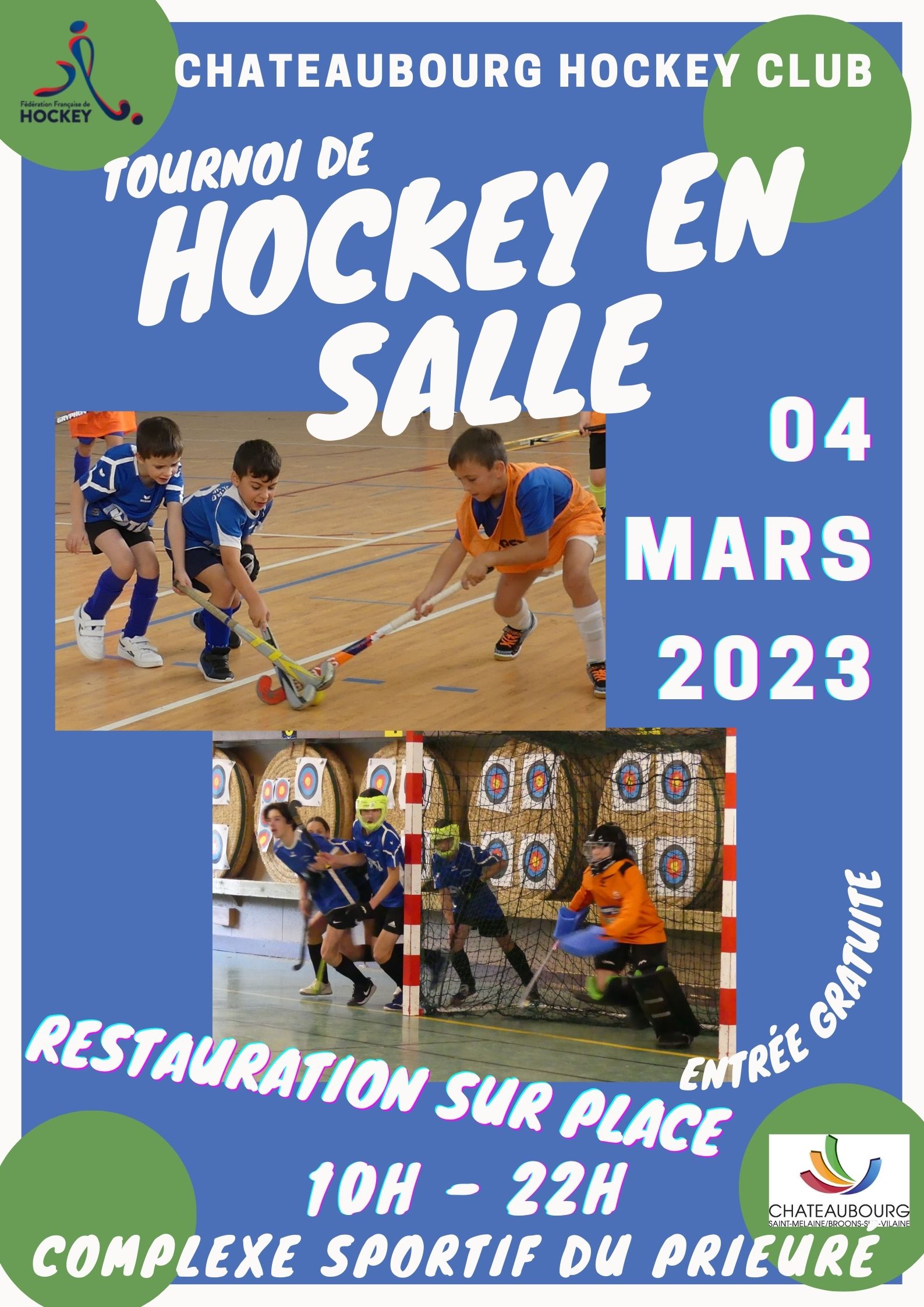Affiche Tournoi Hockey Châteaubourg 2023