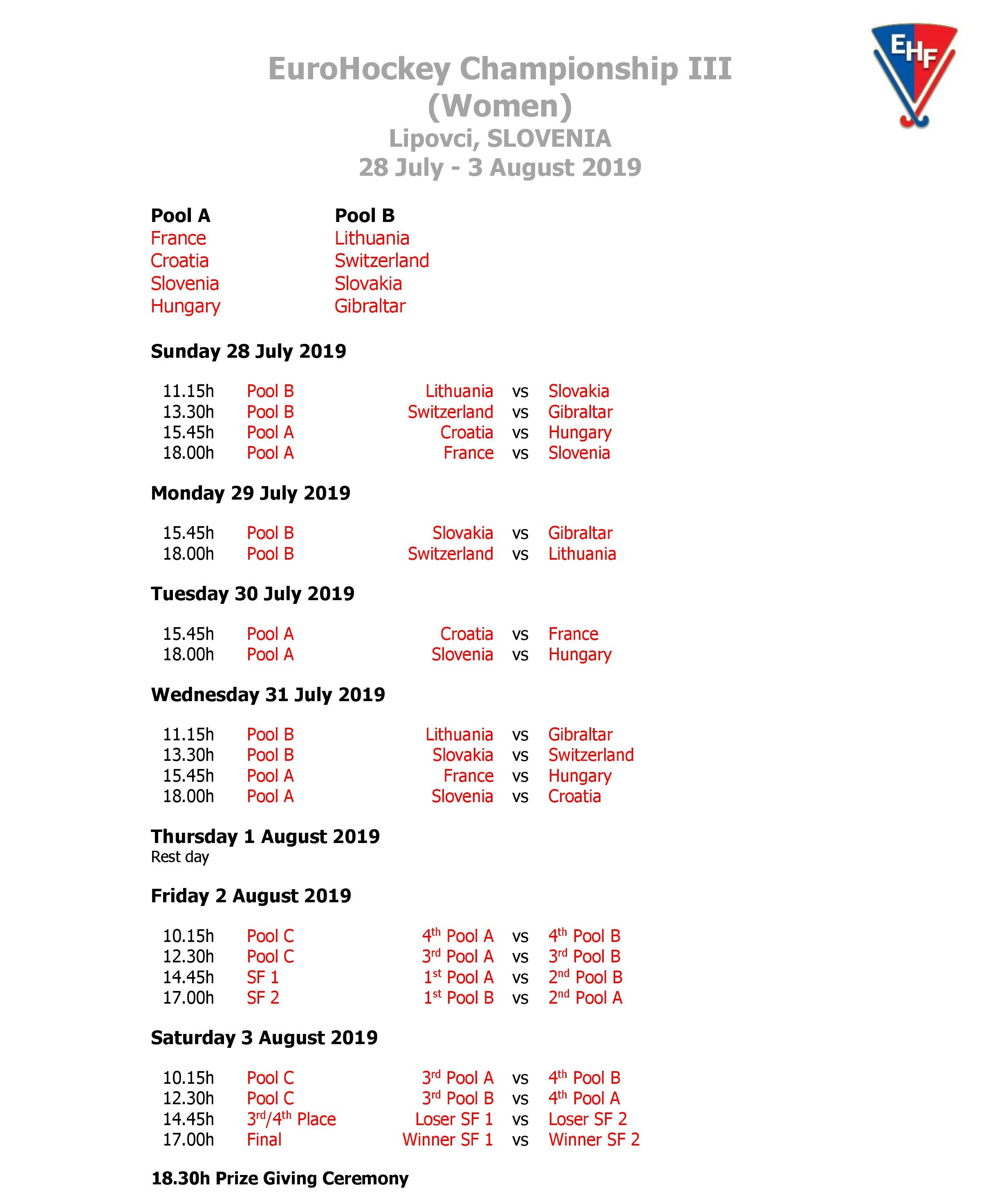 MatchScheduleChampionshipIIIWomen2019Lipovci FINAL