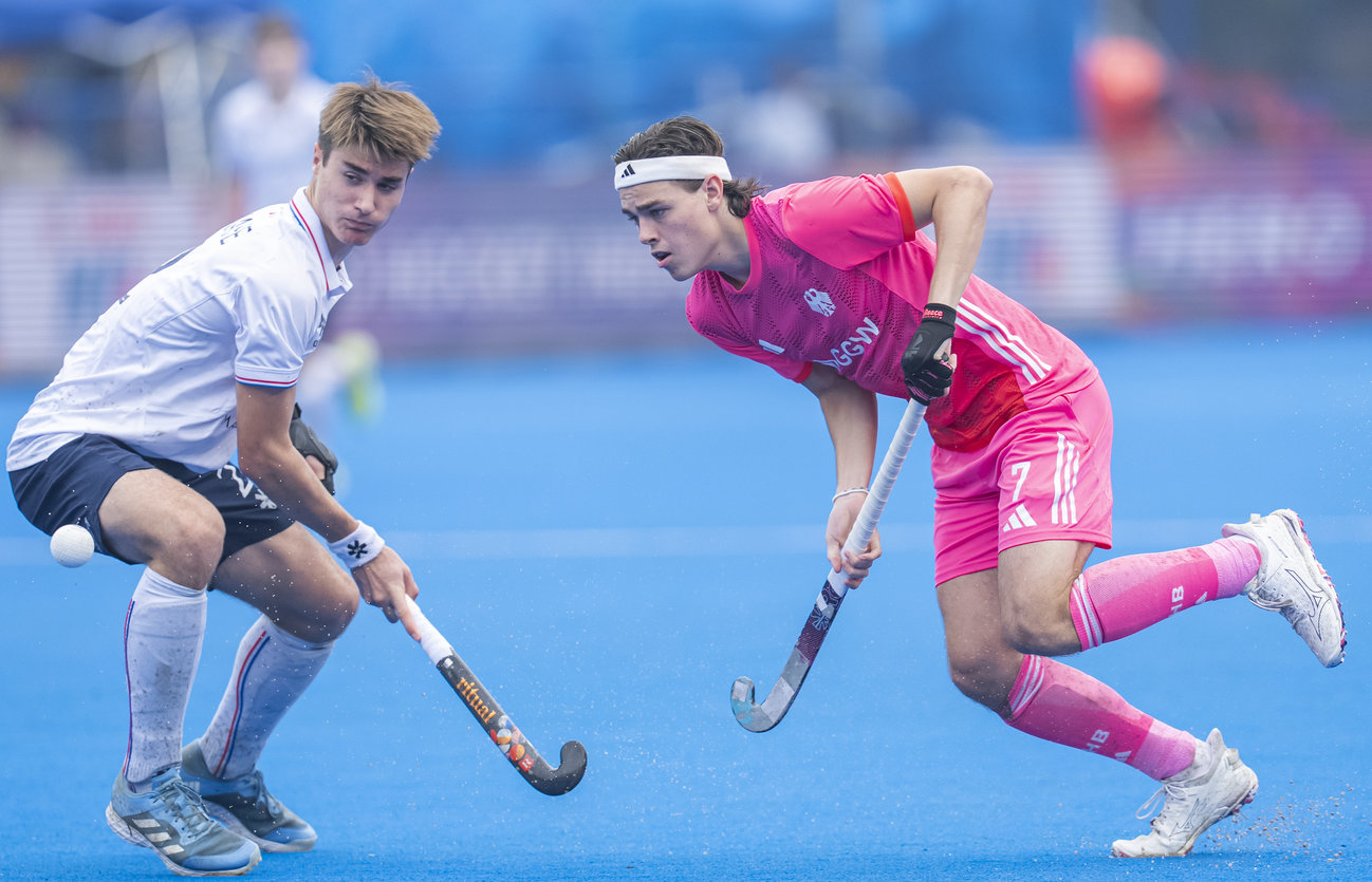 CHENNAI - FIH Hockey Men's Junior World Cup Tamil Nadu 202548 France vs Germany (QF)Picture: GEYER Benedikt of Germany IN ACTION DURING THE MATCHCOPYRIGHT WORLDSPORTPICS EWOUT PAHUD DE MORTANGESNO ARCHIVE ALLOWED