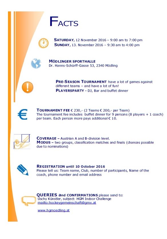 Indoor Hockey Challenge 2016 Austria 2