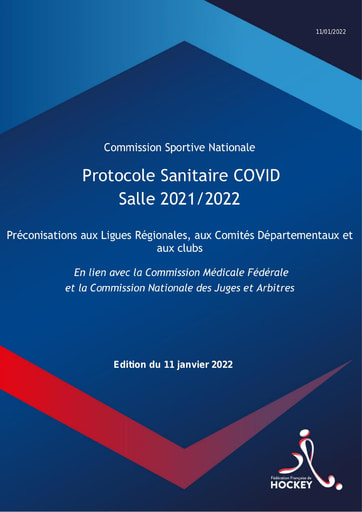 Protocole Sanitaire COVID Salle Saison 2021-2022 - 11 janvier 2022
