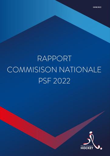 Rapport commission nationale PSF 2022