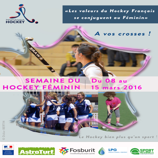Affiche Semaine du Hockey Féminin