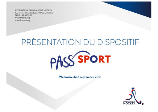 Présentation - WEBINAIRE PASS SPORT - 6 septembre 2021