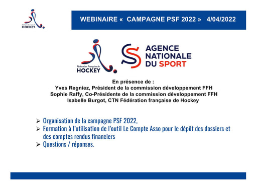 Présentation lors du webinaire PSF - 4 avril 2022