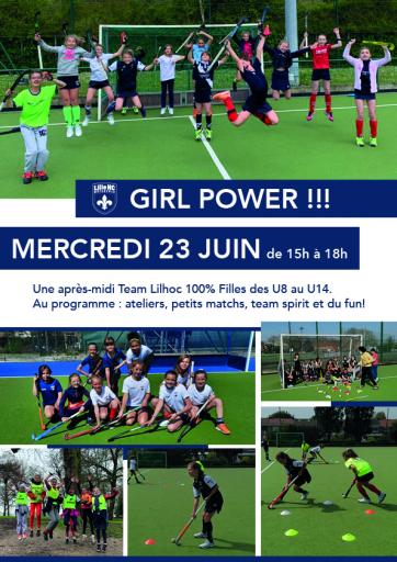 Affiche "Girl Power" Lille M.H.C. 23 juillet de 15 à 18h