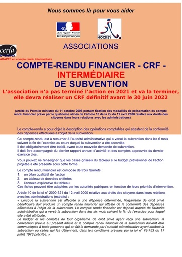 CRF intermediaire FFH 2022